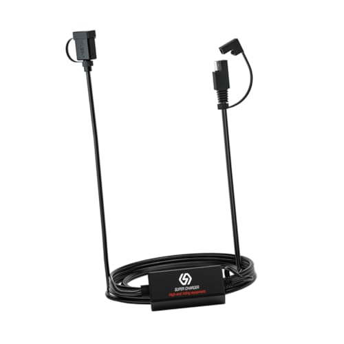 MAGICLULU USB Ladegerät mit SAE Sicherung für Handy Tablet und GPS Flammhemmendes Material für Motorräder und Scooter MAGICLULU USB Ladegerät mit SAE Sicherung für Handy Tablet und GPS Flammhemmendes Material für Motorräder und Scooter von MAGICLULU