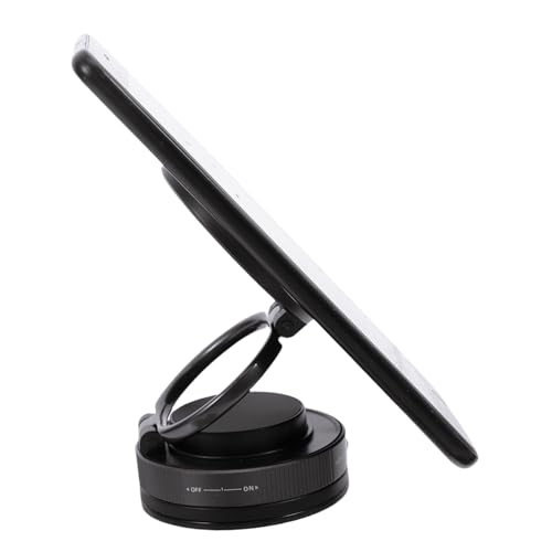MAGICLULU handyhalter Auto Telefonhalterung Magnetischer Telefonhalter mit Saugnapf Automobile Mobile Cradle drehbarer Autotelefonhalter Magnethalterung Zinklegierung Schwarz von MAGICLULU