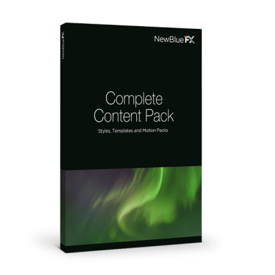 NewBlue Complete Content Pack von MAGIX Software