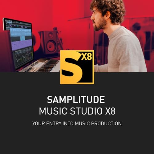 SAMPLITUDE Music Studio X8 - Einstieg in die Welt von MAGIX Pro Audio | Audio Software | Musikprogramm | für Windows 10/11 PC | 1 Volllizenz inkl. Backup-CD im praktischen Versandkarton von MAGIX