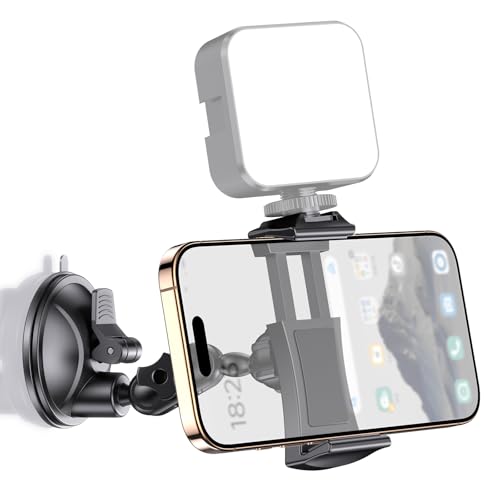 MAGJIEYX Spiegel Dusch Handyhalterung, Saugnapf Handy Halterung für Fliesen Glas, 360° verstellbare Ständer für TikTok/Instagram/YouTube/Vlog Phone Holder, Content Creator Essentials Zubehör MAGJIEYX Spiegel Dusch Handyhalterung, Saugnapf Handy Halterung für Fliesen Glas, 360° verstellbare Ständer für TikTok/Instagram/YouTube/Vlog Phone Holder, Content Creator Essentials Zubehör von MAGJIEYX