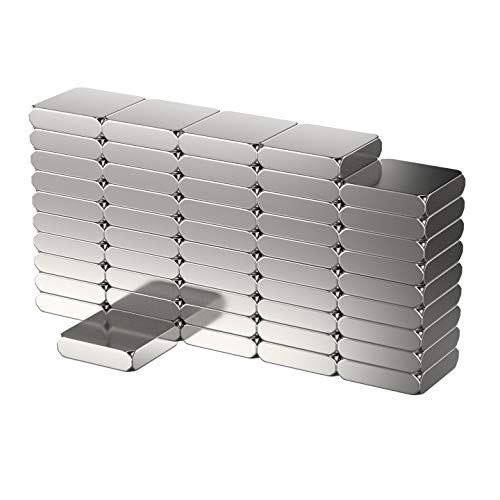 50 Stück Neodym Power-Magnet - Silber - Magnete 8x8x2mm extra stark rechteckig - Haftkraft 0,9 kg - Starke Magnete Super-Magnet - Mini-Magnete für Whiteboard Magnettafel Magnetstreifen Werkstatt 50 Stück Neodym Power-Magnet - Silber - Magnete 8x8x2mm extra stark rechteckig - Haftkraft 0,9 kg - Starke Magnete Super-Magnet - Mini-Magnete für Whiteboard Magnettafel Magnetstreifen Werkstatt von MAGNETE.COM