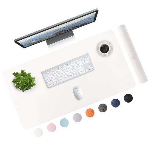 Große Schreibtischunterlage, 80 x 40 cm, elegantes PVC-Leder-Mauspad, Büro-Schreibtisch-Zubehör, rutschfest, wasserdicht, für den professionellen und privaten Gebrauch von MAGOSIS