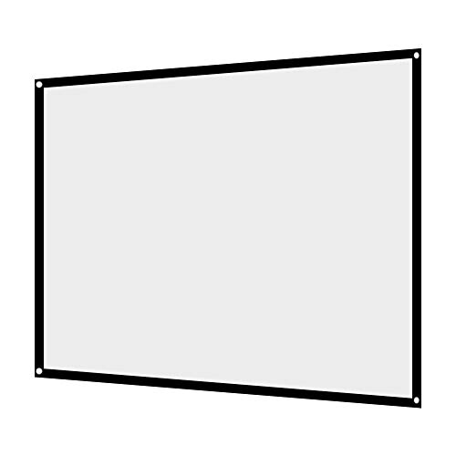 MAGT Videoprojektor-Bildschirm, faltbar, 4: 3, für Zuhause, Projektionsbildschirm, tragbar, Anti-Falten, für Projektionsbildschirm für Kino im Freien (100 Zoll) von MAGT