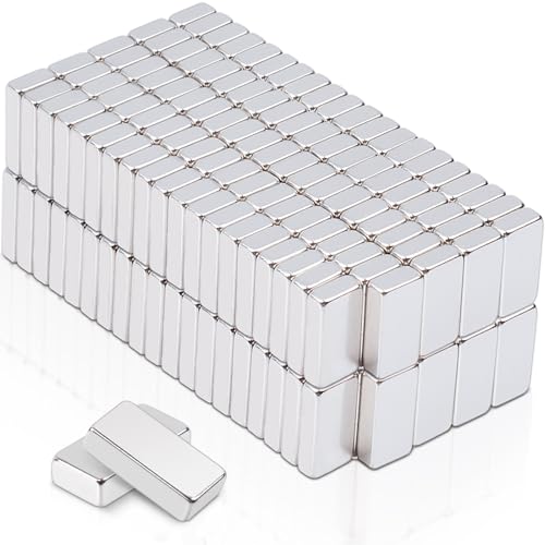 MAGXCENE 200 Stück Magnete Stark 6x3x1.5 mm Mini Magnete Kleine Neodym Magnete Extra Stark, Magnete Rechteckig für Magnettafel, Pinnwand, Küchenschrank, Whiteboard, Magnetboard von MAGXCENE