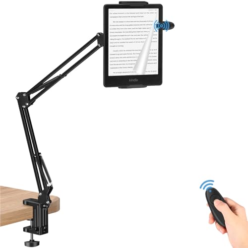Tablet Halterung für Kindle Lesen im Bett mit RF Fernbedienung Seitenwenden, Einstellbar Tablet Ständer mit Page Turner, Ebook Halterung für Kindle Zubehör Paperwhite Colorsoft, Tolino, Ereader Geräte Tablet Halterung für Kindle Lesen im Bett mit RF Fernbedienung Seitenwenden, Einstellbar Tablet Ständer mit Page Turner, Ebook Halterung für Kindle Zubehör Paperwhite Colorsoft, Tolino, Ereader Geräte von MAHYKO