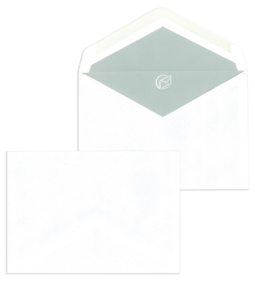 MAILmedia Briefumschläge C6 naßklebend, ohne Fenster, weiß von MAILmedia
