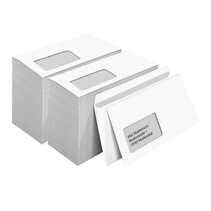 MAILmedia Briefumschläge DIN lang mit Fenster weiß selbstklebend 1.000 St. MAILmedia Briefumschläge DIN lang mit Fenster weiß selbstklebend 1.000 St. von MAILmedia
