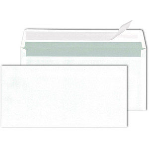 MAILmedia Briefumschläge DIN lang ohne Fenster weiß haftklebend 500 St. von MAILmedia