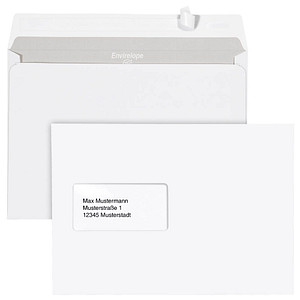 MAILmedia Briefumschläge Envirelope® DIN C5 mit Fenster recycling-weiß haftklebend 500 St. von MAILmedia