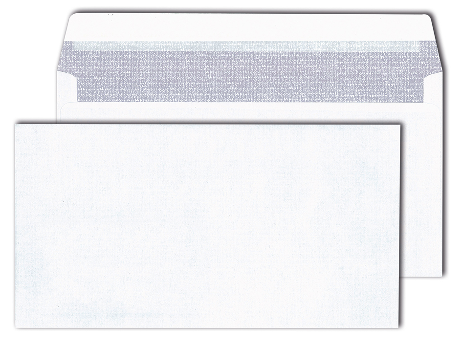 MAILmedia Briefumschlag 125 x 235 mm, hochweiß, ohne Fenster von MAILmedia