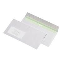 MAILmedia Briefumschlag Envirelope, DIN lang, weiß mit Fenster links, Haftklebung mit Abdeckstreifen, 75 g-qm (227440) von MAILmedia