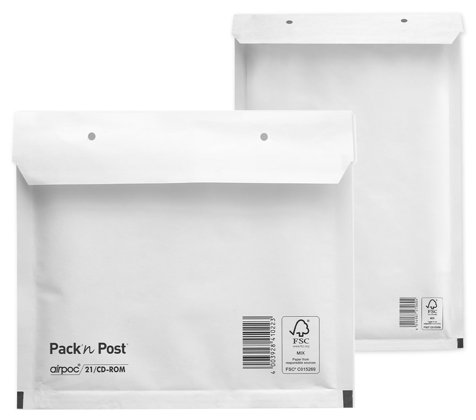 MAILmedia Luftpolster-Versandtaschen, Typ 13/C, weiß, 10 g MAILmedia Luftpolster-Versandtaschen, Typ 13/C, weiß, 10 g von MAILmedia