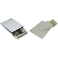 MAILmedia Papierpolster-Faltenversandtasche K-Pack, C4 360 g-qm - ca. 66,8 g, Farbe: weiß - grau, Haftklebung mit (995787) von MAILmedia