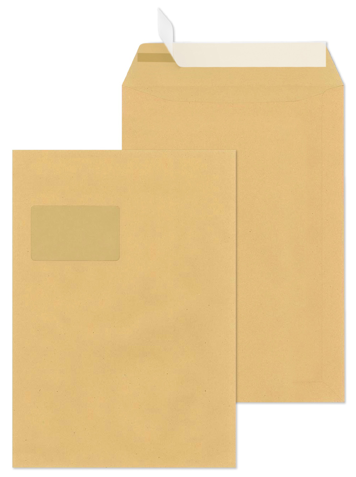 MAILmedia Versandtasche C4 haftklebend, mit Fenster, weiß von MAILmedia
