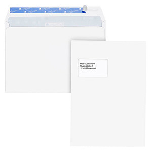 MAILmedia Versandtaschen Cygnus Excellence® DIN C4 mit Fenster weiß 250 St. von MAILmedia