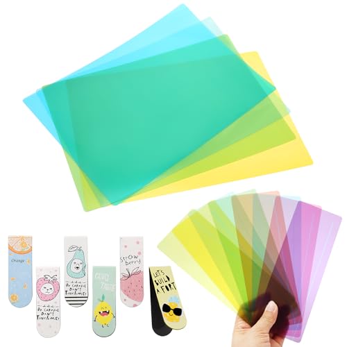12 Stück Geführte Leselineal Legasthenie, Lesestreifen Legasthenie mit Magnetisch Lesezeichen, Bunte Legasthenie Hilfsmittel für Kinder und Erwachsene von MAIXINNEW