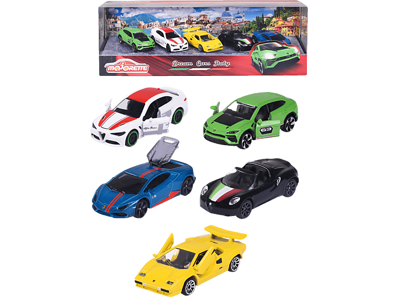 MAJORETTE Dream Cars Italy Geschenkset 5 Teile Spielzeugauto MAJORETTE Dream Cars Italy Geschenkset 5 Teile Spielzeugauto von MAJORETTE