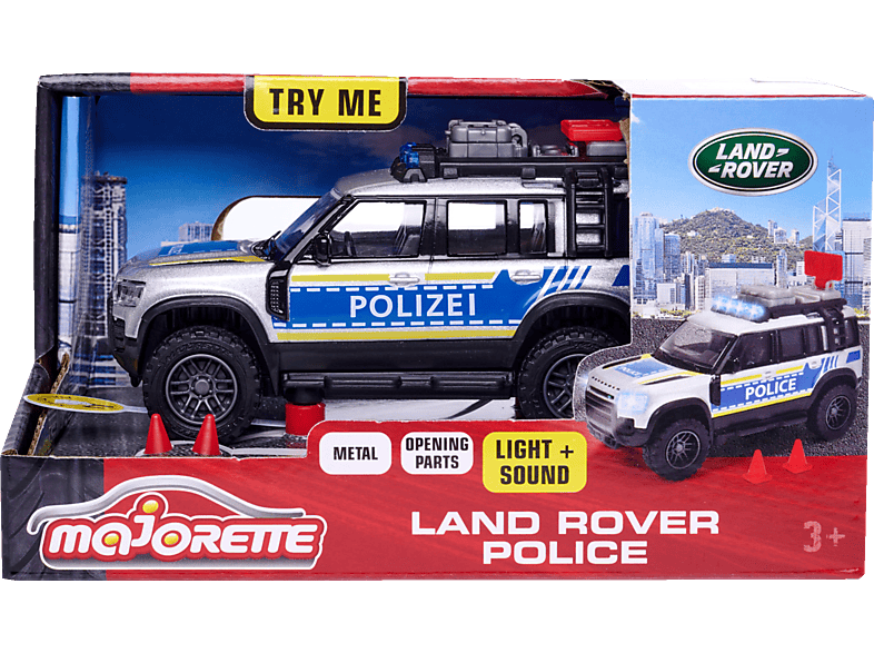MAJORETTE Land Rover Police Spielzeugauto Mehrfarbig von MAJORETTE