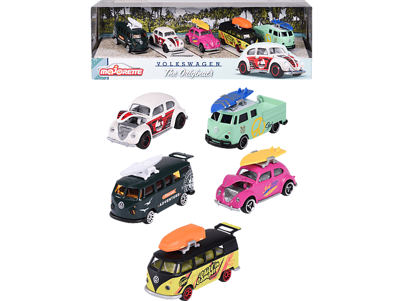 MAJORETTE VW The Originals Set 5 Teile Spielzeugauto Mehrfarbig von MAJORETTE