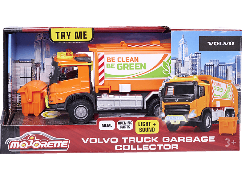 MAJORETTE Volvo Truck Garbage Collector Spielzeugauto Mehrfarbig von MAJORETTE