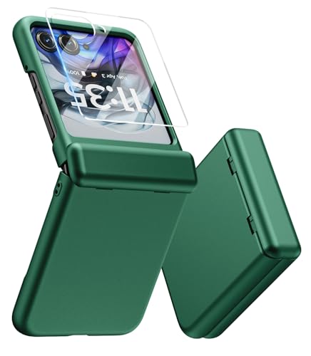 MAKAVO Schutzhülle für Motorola Razr 2025, integrierter äußerer Displayschutz und Scharnierschutz, schlanke, harte Ganzkörper-Schutzhülle, stoßfest, Grün MAKAVO Schutzhülle für Motorola Razr 2025, integrierter äußerer Displayschutz und Scharnierschutz, schlanke, harte Ganzkörper-Schutzhülle, stoßfest, Grün von MAKAVO