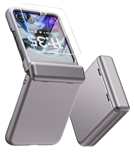 MAKAVO Schutzhülle für Motorola Razr 2025, integrierter äußerer Displayschutz und Scharnierschutz, schlanke, harte Ganzkörper-Schutzhülle, stoßfest, Titangrau MAKAVO Schutzhülle für Motorola Razr 2025, integrierter äußerer Displayschutz und Scharnierschutz, schlanke, harte Ganzkörper-Schutzhülle, stoßfest, Titangrau von MAKAVO