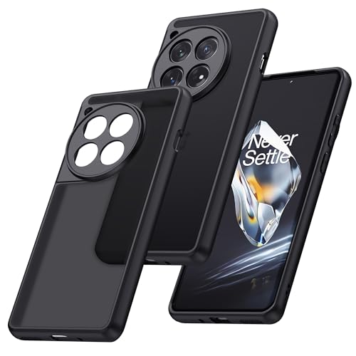 MAKAVO Schutzhülle für OnePlus 12, durchscheinend, matt, stoßfest, mit Kamera-Abdeckung für One Plus 12, schlank, dünn, aber sturzsichere Silikon-Schutzhülle in Militärqualität MAKAVO Schutzhülle für OnePlus 12, durchscheinend, matt, stoßfest, mit Kamera-Abdeckung für One Plus 12, schlank, dünn, aber sturzsichere Silikon-Schutzhülle in Militärqualität von MAKAVO