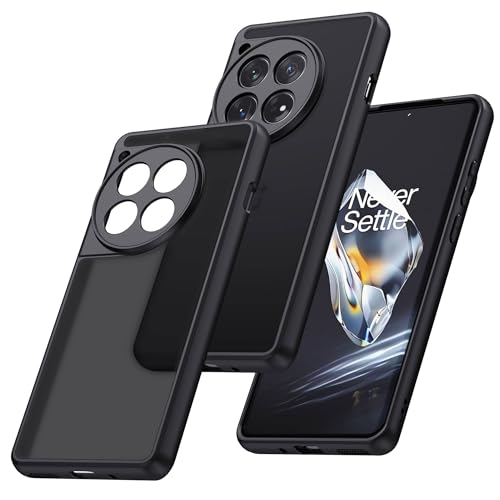 MAKAVO Schutzhülle für OnePlus 12R, durchscheinend, matt, stoßfest, mit Kamera-Abdeckung für One Plus 12R, schlank, dünn, aber sturzsichere Silikon-Schutzhülle in Militärqualität MAKAVO Schutzhülle für OnePlus 12R, durchscheinend, matt, stoßfest, mit Kamera-Abdeckung für One Plus 12R, schlank, dünn, aber sturzsichere Silikon-Schutzhülle in Militärqualität von MAKAVO