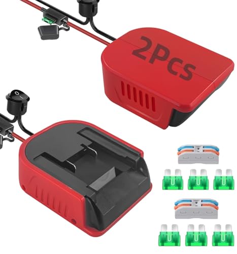 2 Stück für Einhell18V Akku Adapter,für Einhell Power Wheel Adapter,DIY Ladegerät Konverter für Einhell Batterie Power Station,Umrüstsatz mit Schalter,für Robotik Rc Truck Auto Spielzeug Batterien 2 Stück für Einhell18V Akku Adapter,für Einhell Power Wheel Adapter,DIY Ladegerät Konverter für Einhell Batterie Power Station,Umrüstsatz mit Schalter,für Robotik Rc Truck Auto Spielzeug Batterien von MAKBOS