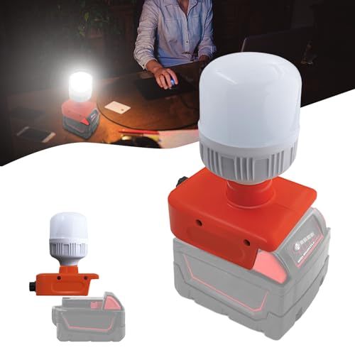 für Milwaukee18V akku Lampe,Baustrahler,Arbeitsbeleuchtung,LED Strahler 18v,Taschenlampe,licht,LED Arbeitsleuchte，Campingausrüstung von MAKBOS