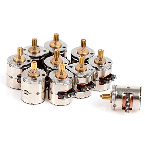 MAKIVI 10 Stück / Paket Mini 2 Phasen 4 Drähte Miniatur mit Getriebe Mini Motor Spielzeug Motor DIY von MAKIVI