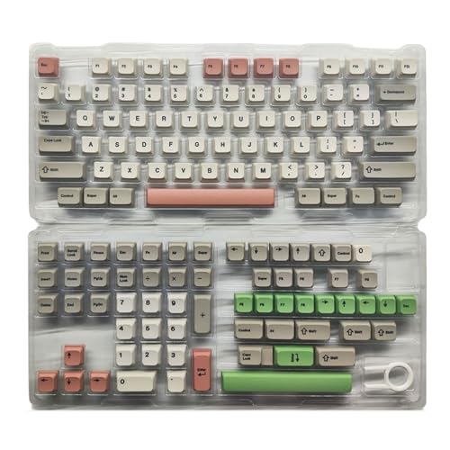 9009 Retro-Tastenkappen, komplettes Set, 138 Tasten, XDA-Höhe, PBTs, Farbsublimations-Tastenkappe für mechanische Tastaturen 9009 Retro-Tastenkappen, komplettes Set, 138 Tasten, XDA-Höhe, PBTs, Farbsublimations-Tastenkappe für mechanische Tastaturen von MALSSE