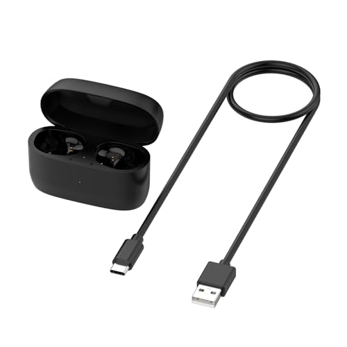 Ladebox für Kopfhörer mit hoher Kapazität, 590 mAh Kapazität und USB-C-Ladekabel mit LED-Licht für Ohrhörer von MALSSE