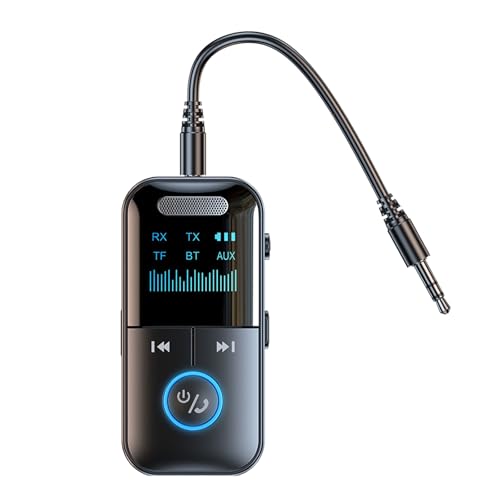 MALSSE Auditory Adapter mit Digitalanzeige, Empfänger und Sender, 2-in-1 Wiedergabe mit niedriger Latenz MALSSE Auditory Adapter mit Digitalanzeige, Empfänger und Sender, 2-in-1 Wiedergabe mit niedriger Latenz von MALSSE