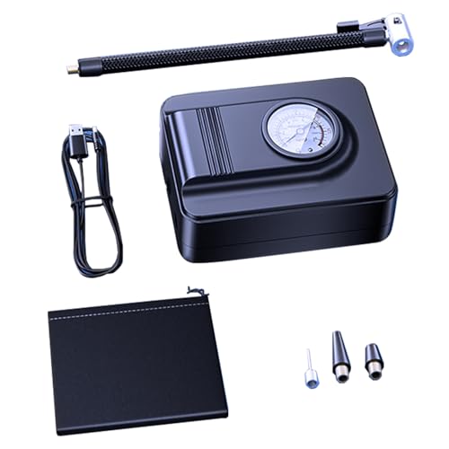 MALSSE Auto-Luftkompressor, Reifenfüller, Luftpumpen mit Taschenlampe für Auto, Fahrrad, Motorrad, Reifenfüller, tragbar MALSSE Auto-Luftkompressor, Reifenfüller, Luftpumpen mit Taschenlampe für Auto, Fahrrad, Motorrad, Reifenfüller, tragbar von MALSSE