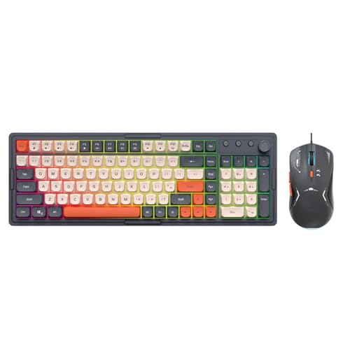 MALSSE Benutzerfreundliches Kabel-Tastatur-Set mit hochklarer Beschriftung für den professionellen und Freizeitgebrauch MALSSE Benutzerfreundliches Kabel-Tastatur-Set mit hochklarer Beschriftung für den professionellen und Freizeitgebrauch von MALSSE