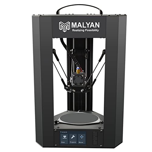 MALYAN M300 Mini Delta 3D Drucker - Fertig montierte FDM 3D Drucker für Kinder und Anfänger, MicroSD-Karte vorinstalliert mit druckbaren 3D Modellen, Druckgröße 110x120 mm von MALYAN