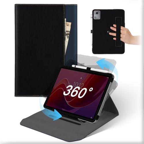 Für Lenovo Tab M11/K11 11 Zoll 2024 Hülle, 360°Drehbare Abnehmbare Ständer Leder Case mit Stifthalter, Stoßfeste Auto Schlaf/Aufwach Schützhülle mit Tasche für Tab M11 2023 Schwarz Blau Für Lenovo Tab M11/K11 11 Zoll 2024 Hülle, 360°Drehbare Abnehmbare Ständer Leder Case mit Stifthalter, Stoßfeste Auto Schlaf/Aufwach Schützhülle mit Tasche für Tab M11 2023 Schwarz Blau von MAMA MOUTH
