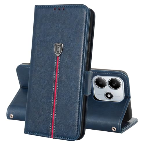 Hülle für Xiaomi Redmi Note 14 5G , Magnet Leder Kartenfach Handyhülle, Klappbar Wallet Tasche Schutzhülle, Flip TPU Bumper Silikon Book Cover, Stoßfeste Case für Xiaomi Redmi Note 14 5G Blau Hülle für Xiaomi Redmi Note 14 5G , Magnet Leder Kartenfach Handyhülle, Klappbar Wallet Tasche Schutzhülle, Flip TPU Bumper Silikon Book Cover, Stoßfeste Case für Xiaomi Redmi Note 14 5G Blau von MAMA MOUTH
