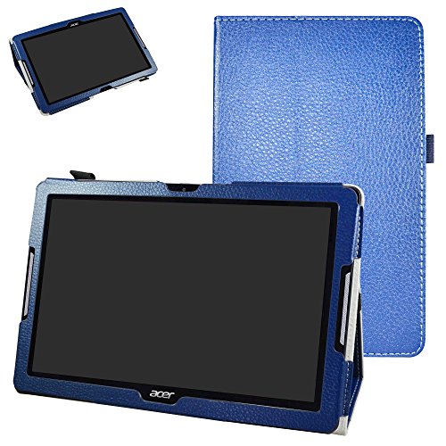 MAMA MOUTH Acer B3-A30 hülle, Folding Ständer Hülle Case mit Standfunktion für 10.1" Acer Iconia One 10 B3-A30 Android Tablet,Blau von MAMA MOUTH