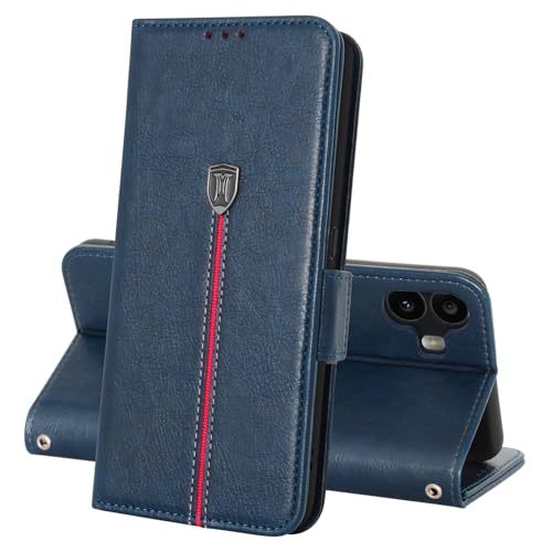 MAMA MOUTH Für Nothing CMF Phone 1 Hülle, Magnet Leder Kartenfach Handyhülle, Klappbar Wallet Tasche Schutzhülle, Flip TPU Bumper Silikon Book Cover, Stoßfeste Case für Nothing CMF Phone 1 Blau MAMA MOUTH Für Nothing CMF Phone 1 Hülle, Magnet Leder Kartenfach Handyhülle, Klappbar Wallet Tasche Schutzhülle, Flip TPU Bumper Silikon Book Cover, Stoßfeste Case für Nothing CMF Phone 1 Blau von MAMA MOUTH