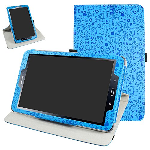 MAMA MOUTH Galaxy TAB A 10.1 Drehbares hülle, 360°Rotation Drehbares Standfunktion hülle mit Schöne Muster für 10.1" Samsung Galaxy TAB A 10.1 T580N T585N Android Tablet,Blau von MAMA MOUTH