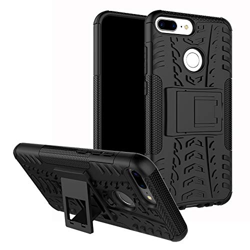 MAMA MOUTH Honor 9 lite Hülle, [Heavy Duty] Rugged Armor stoßfest Handy Schutzhülle Silikon Tasche Ständer Hülle Case mit Standfunktion für Huawei Honor 9 lite Smartphone,Schwarz von MAMA MOUTH