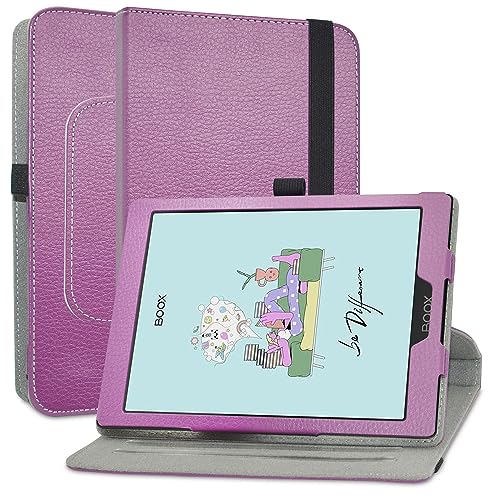 MAMA MOUTH Kompatibel mit BOOX Tab Mini C hülle,360° Drehbarer Stand Cover Premium Schutzhülle Tasche Etui mit Ständerfunktion Case für 7.8" BOOX Tab Mini C(Not Fit BOOX Tab Ultra C),Violett von MAMA MOUTH