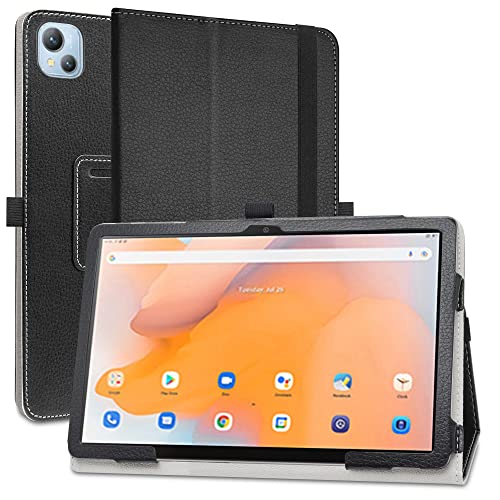 MAMA MOUTH Kompatibel mit Blackview Tab 13 Hülle,Schutzhülle mit Hochwertiges PU Leder Tasche Case für 10.1" Blackview Tab 13 Tablet,Schwarz von MAMA MOUTH