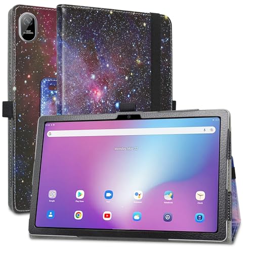 MAMA MOUTH Kompatibel mit Blackview Tab11 WiFi Hülle,Schutzhülle mit Hochwertiges PU Leder Tasche Case für Blackview Tab11 WiFi (2023)/OSCAL Pad15 10.36 Inch Tablet(Not fit Blackview Tab11),Galaxy von MAMA MOUTH
