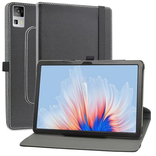 MAMA MOUTH Kompatibel mit CHUWI AuPad hülle,360° Drehbarer Stand Cover Premium Schutzhülle Tasche Etui mit Ständerfunktion Case für CHUWI AuPad 10.95 Zoll Tablet,Schwarz von MAMA MOUTH