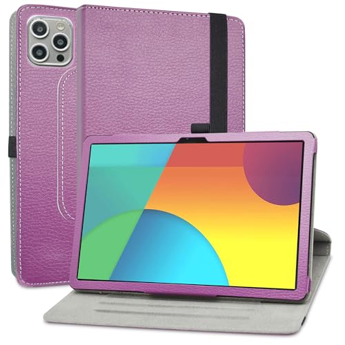 MAMA MOUTH Kompatibel mit CUBOT Tab 60 hülle,360° Drehbarer Stand Cover Premium Schutzhülle Tasche Etui mit Ständerfunktion Case für CUBOT Tab 60 / CUBOT Tab 20 10.1 Zoll Tablet,Violett von MAMA MOUTH