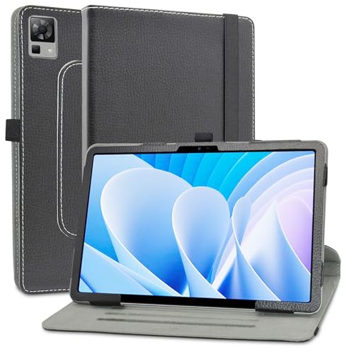 MAMA MOUTH Kompatibel mit DOOGEE T30 Pro hülle,360° Drehbarer Stand Cover Premium Schutzhülle Tasche Etui mit Ständerfunktion Case für DOOGEE T30 Pro/DOOGEE T30 Ultra 11 Inch Tablet,Schwarz von MAMA MOUTH